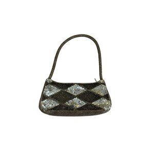 Unbranded Women's Sequin/Beaded Full Zip Closure Hand Bag - OS